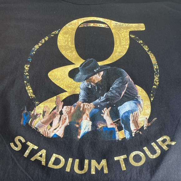 NWOT Garth Brooks Concert T-shirt Adult L Stadium Tour 2022 Black - Picture 4 of 8